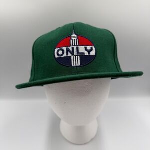 Only NY Mens Green Empire State Building Logo Snapback Hat 97 Embroidery Hat New